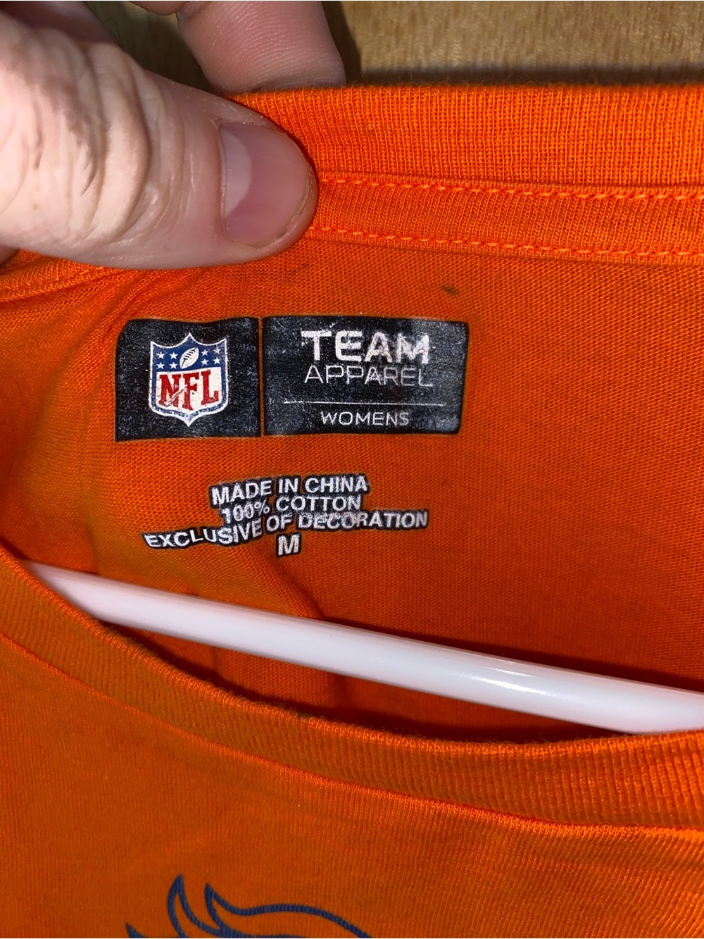 NFL Denver Broncos Woman’s Orange Longsleeve T-Shirt | Size Medium - Picture 4 of 6